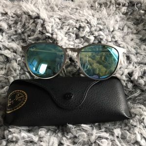 Ray Ban Erika Round Reflective Sunglasses